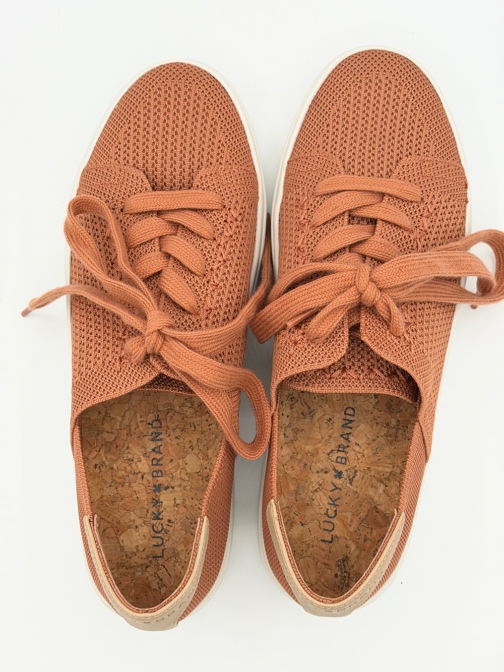 Lucky Brand Tenuda Knit Sneakers, rust - Picture 7 of 8